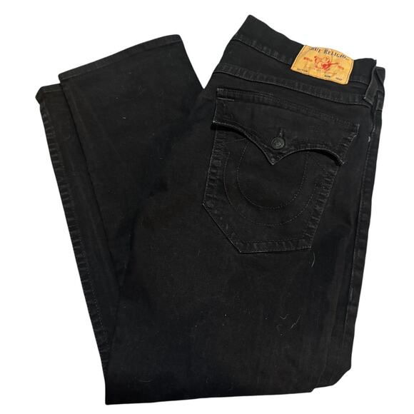 True Religion Ricky Flap Black Jeans Men’s Size 40 Relaxed Straight - Picture 4 of 8